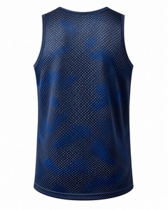 Débardeur de basketball respirant en maille pour homme, col en V, manches courtes, grande taille, écologique, léger, 100 % polyester, imprimé par sublimation - Product Image 6