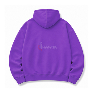 Sweat à capuche personnalisé de qualité supérieure avec logo 3D en relief, motif toile d'araignée, pour homme, streetwear, coupe ample, en coton molletonné, vente en gros OEM - Product Image 2