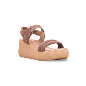 Sandale à talon formelle marron PU0218 - Product Image 2