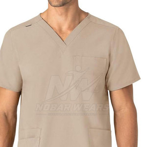Premium Men <b>Scrub</b> <b>Top</b> Comfortable Medical Workwear Shirt for Doctors Nurses Healthcare Professionals with Custom Logo - Product Image 3