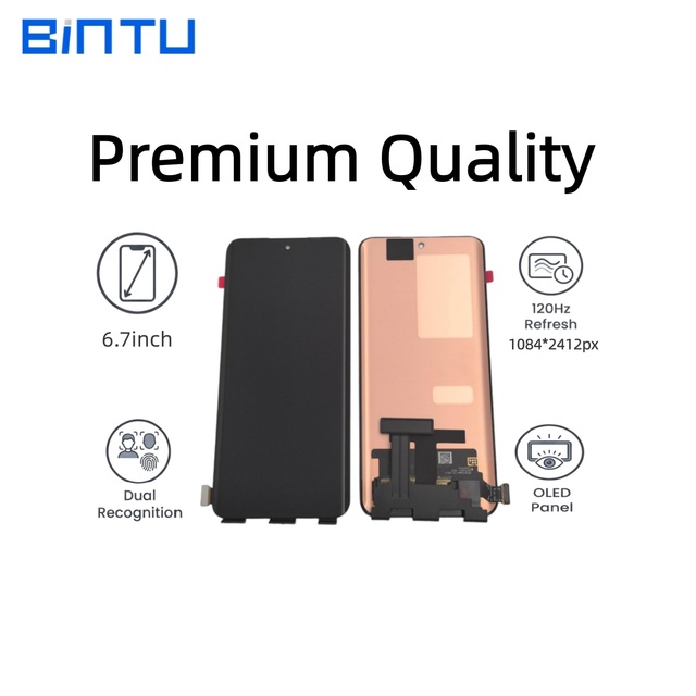 Bintu Factory 1:1 Original 6.67 Inch AMOLED LCD Display for Reno12 5G Realme 13pro Plus 14pro Lite Replacement Screen Pantalla