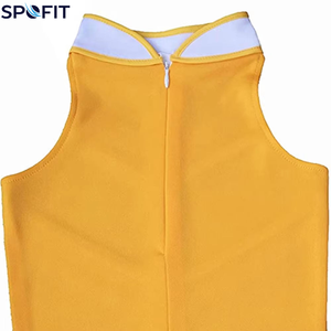 Ensembles d'uniformes de cheerleading pour femmes de haute qualité, écologiques, à séchage rapide, légers, couleur unie, 100% polyester, couleurs personnalisables - Product Image 6
