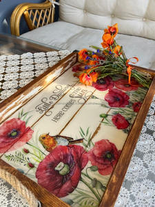 Elegante Bandeja de Madera para Servir con Asas para Cócteles y Eventos - Product Image 5