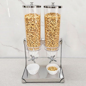Dispensador de Cereales de Acero Inoxidable de Alta Calidad de 7L, Dispensador de Almacenamiento de Cereales de Plástico de Grado Alimenticio para Hoteles, <span class=keywords><strong>Catering</strong></span> y <span class=keywords><strong>Desayunos</strong></span> - Product Image 1