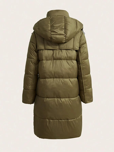 Abrigo Largo Acolchado de Moda para Mujer, Aislamiento Sintético, Forro de Poliéster, Chaqueta Cálida - Product Image 3