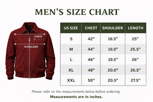 Blouson Bomber Homme Personnalisé en Daim Bordeaux Fait Main en Cuir Véritable Hiver Respirant Fermeture Éclair Vêtement d'extérieur Rouge Foncé Vibrant - Product Image 6