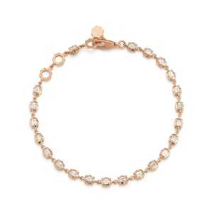 Baguette Cut Link Adjustable Tennis <b>Bracelet</b> Lab Grown Diamond Classic Style Custom Everyday Wear IGI Certified 14K 18K <b>Solid</b> - Product Image 5