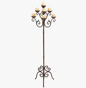 Luxury 5 Arm Iron Floor Candle Holder Decorative <b>Candelabra</b> Stand for Wedding Centerpiece Hotel Restaurant and Home At Low Price - Product Image 1