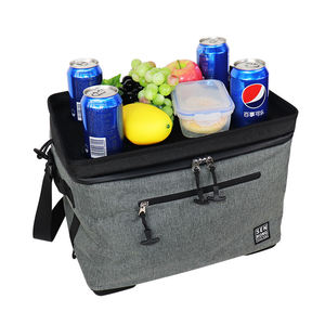 Portable OEM Best-Selling Cooler Bag Outdoor Use Textile Zipper EVA 20L Insulated Closure Gray Cooler Bags - Product Image 6