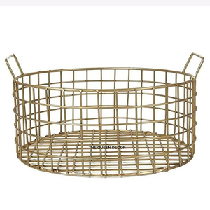 Wholesale Luxury Black Iron <b>Metal</b> <b>Storage</b> <b>Baskets</b> Rectangle Shape Use Home Kitchen Fruit & Vegetable And Snacks Organization - Product Image 5