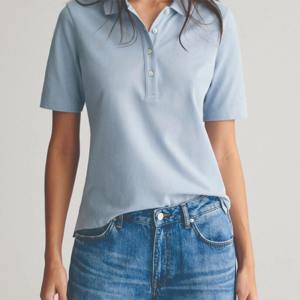 Camiseta Polo 100% Algodón para Mujer, Venta Directa de Fábrica, Camiseta Polo Personalizada con Logotipo Impreso y Bordado para Mujer - Product Image 5