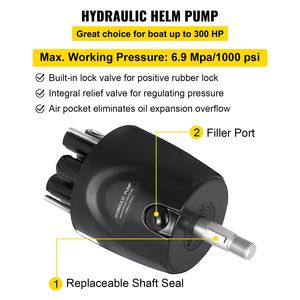 Kit di Sterzo Idraulico Compatto da 300HP per Motore Fuoribordo con Pompa Timone e Cilindro Idraulico Compatto da 300HP, Parti e Accessori per Imbarcazioni - Product Image 5