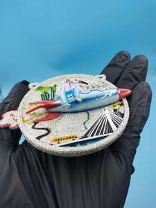 Colgante Iced Out para Hombre, Joyería que Brilla en la Oscuridad, Colgante Cohete Personalizado, Colgante Hip Hop, Colgante de Plata 925, Pasa la Prueba del Diamante - Product Image 2