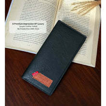 กระเป๋าสตางค์ผู้ชายแบบพับสองตอน ดีไซน์หรูหรา กันน้ำ ผลิตจากหนังไมโครไฟเบอร์สังเคราะห์ ทนทาน ใส่บัตรได้เยอะ จัดเก็บเงินสดได้  ปรับแต่งได้ ทันสมัย - Product Image 4