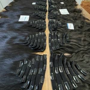 Article populaire : Extensions de cheveux naturels vietnamiens à clipser, diverses couleurs, sans perte ni nœuds - Product Image 2