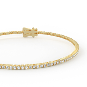 Bracelet tennis torsadé et tressé en or 14kt 18kt avec diamants ronds brillants 112 carats et fermoir texturé en forme de boîte - Product Image 4