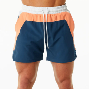 Pantalones Cortos Deportivos Casuales para Hombre, 5 Pulgadas, Cierre de Cremallera, 100% Algodón Oxford, Impermeables, Cintura Media, para Entrenamiento Físico, con Bolsillos, Diseño Digital - Product Image 4