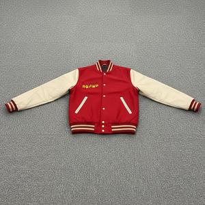 Veste de baseball en satin à fermeture éclair, personnalisable avec broderie Strake Wheelwright Guild, directement de l'usine - Product Image 3