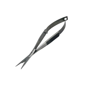 GUJJAR SURGICAL INTERNATIONAL Tijeras de corte de acero inoxidable sólido con acción de resorte, color negro plasma, punta curva afilada para cortar hilos - Product Image 2