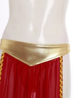 Jupe de cosplay de reine égyptienne antique pour femmes, culotte métallique brillante avec jupe en mousseline pour Halloween, fêtes de cosplay, événements, soirées