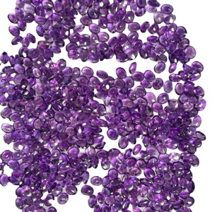 Piedra preciosa suelta ovalada de amatista africana de alta calidad en forma de tamaño 8*10 buftuf fabricante indio - Product Image 1