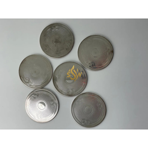 <b>Large</b> Metal Coasters in Premium Quality with Stylish Design Perfect for Hotel and Restaurant Table Tops Home Kitchenware Supply - Product Image 5