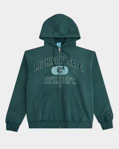 Sudadera con capucha negra para hombre con cremallera, logotipo personalizado bordado, 100% algodón, forro polar grueso, cremallera completa, estilo urbano, venta al por mayor - Product Image 1