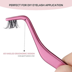 Pince à épiler à pointe fine pour sourcils, en acier inoxydable, avec manche confortable, outil de beauté de luxe pour un toilettage précis - Prix de gros - Product Image 3