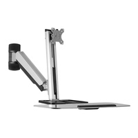 Bureau réglable en hauteur pour maison, meuble de bureau ergonomique, à montage mural, avec support pour CPU