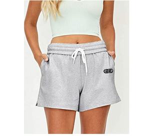 Pantalones deportivos de cintura alta para mujer, pantalones cortos transpirables para Yoga y Fitness con logotipo personalizado, decoración de botones, venta al por mayor - Product Image 2