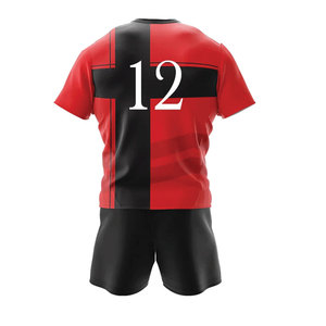 High Quality Printed Rugby Gear Weather Resistant Quick Dry Short Sleeve Rugby Uniforms Custom Team Name for All Seasons For <b>Men</b> - Product Image 2