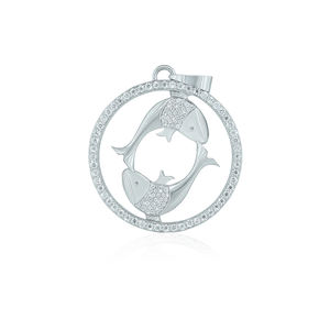 จี้รูปจักรราศีประดับเพชรโมอิสซาไนต์ VVS หรูหราสำหรับผู้หญิง ราคาดีที่สุด - Product Image 1