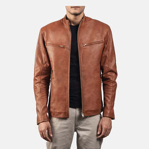Veste en cuir de vachette au design élégant, fabricant professionnel, tissu léger de haute qualité, veste d'hiver tendance pour garçons - Product Image 1