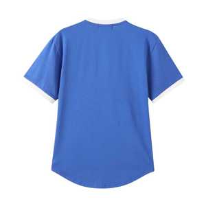 Camiseta Henley Azul Premium Zeta Phi Beta para Mujer, Manga Corta, Ropa de la Hermandad Griega, Letras Bordadas, Corte Elegante - Product Image 2