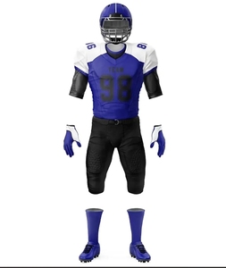 Uniforme de Fútbol Americano para Equipo, Color Azul Claro y Amarillo 98, Jersey con Estampado por Transferencia de Calor, Pantalones, Guantes, Tacos, para Hombre Adulto, Todas las Temporadas - Product Image 5