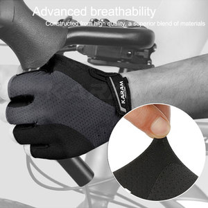 Service OEM, prix bas, gants demi-doigts, personnalisez votre propre logo, respirants, durables, légers, gants demi-doigts - Product Image 4