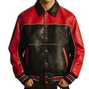 เสื้อแจ็คเก็ตหนังแฟชั่นสำหรับนักแข่งมอเตอร์ไซค์ ขายส่งเสื้อแจ็คเก็ตวาร์ซิตี้หนังเทียม - Product Image 6