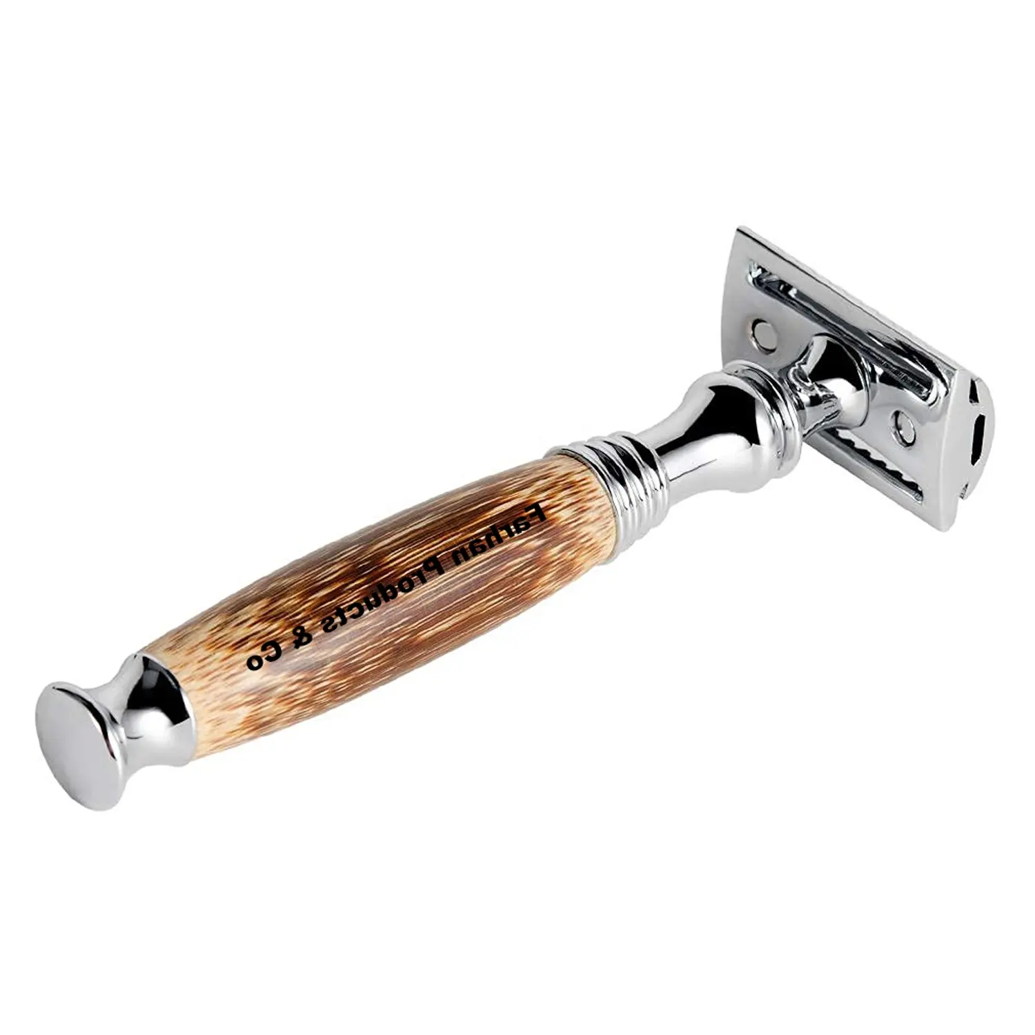 Classic Chrome Adjustable Butterfly Open Double Edge Safety Razor for Men's Clean and Smooth Shave