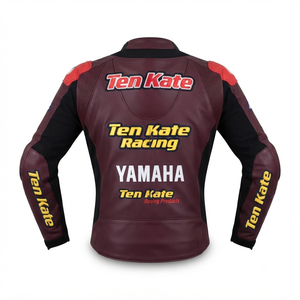 Men’s Cowhide Leather <b>Racing</b> <b>Jacket</b>/Chaqueta MotoCP Style CE Level 2 Armor Motorcycle Track Riding Protective Gear CE - Product Image 2