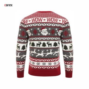 Suéter Navideño Corex Unisex Transpirable 100% Algodón, Tejido con Estampado Digital, 300g, Manga Larga, Cuello Redondo, Diseño de Papá Noel Bebído - Product Image 2
