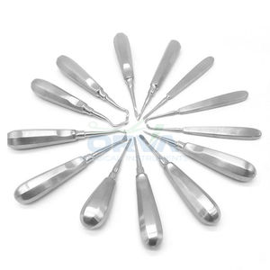 เครื่องมือถอนรากฟันสแตนเลสแบบโค้งพร้อมด้ามจับสแตนเลส - Product Image 4