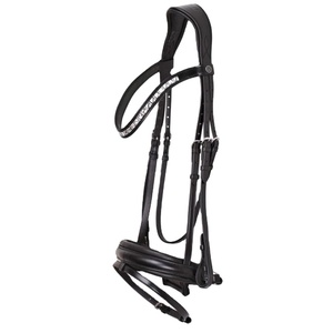 Bride équestre élégante à échantillon rapide pour chevaux Conception de flétrissement élevé Dressage en cuir Bride de compétition pour chevaux Portable - Product Image 1