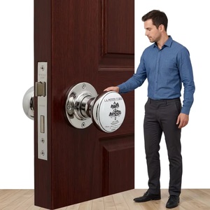 La Petite Cubine Ceramic Door Knob Round Stainless Steel Modern Entry Handle Durable Furniture <b>Hardware</b> for Kitchen & <b>Wardrobe</b> - Product Image 1