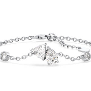 REYES Nuevo Diseño Pulsera de Eslabones con Moissanita VVS Color D, Plata de Ley 925, Certificado GRA, Joyería de Cadena, Regalo de Aniversario para Ella - Product Image 4