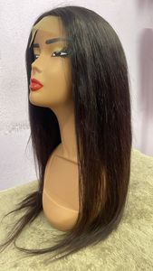 High Quality Indian Remy Human Hair Closure <b>Wigs</b> in Natural Black <b>HD</b> or for <b>Lace</b> Machine Double Weft Perm Allowed - Product Image 3