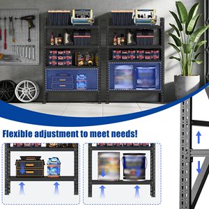 Scaffalatura Industriale Robusta per Garage 69"H X 47"W Capacità 4000LBS, Scaffale in Acciaio per Stoccaggio - Product Image 4