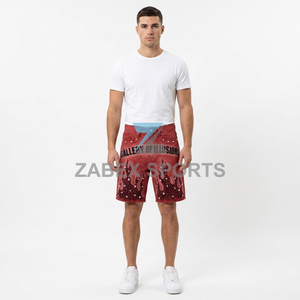 Pantalones Cortos de Mezclilla con Cristales y Pedrería, Diseño Recto, Transpirables, Ecológicos, de Verano, para Hombre, Marca Zabex Sports, Personalizables OEM - Product Image 6