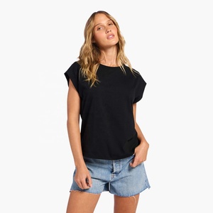 เสื้อครอปท็อปผ้าเจอร์ซีย์คุณภาพพรีเมียม สำหรับฤดูร้อน เป็นมิตรต่อสิ่งแวดล้อม แขนสั้นพิเศษ แขนสั้นแบบแคป ผ้าฝ้าย 100% ปักลาย เสื้อยืดผู้หญิง - Product Image 1