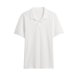 Polo décontracté blanc pour homme à manches courtes, personnalisable, vente en gros, coupe classique, couleur personnalisée, meilleure qualité - Product Image 2