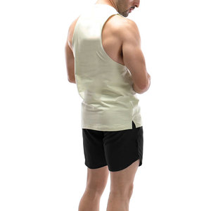 2026 Gym Spandex Vest <b>Men</b> Casual Wear Fashion Vintage Seamless Tank Top Activewear O Neck Streetwear Cut Off Side <b>Singlet</b> - Product Image 3
